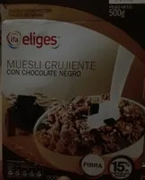 Céréales Muesli avec chocolat noir