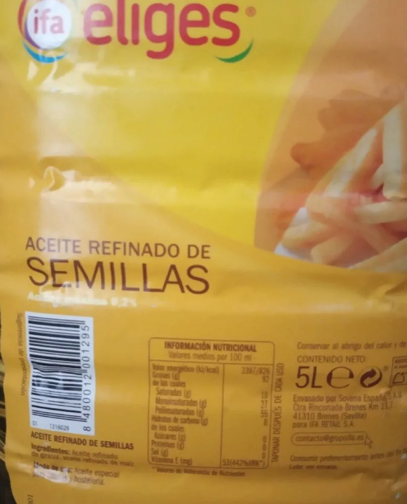 Aceite refinado de semillas