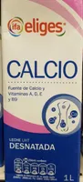 Leche desnatada calcio