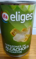 Corazones de alcachofa en cuartos