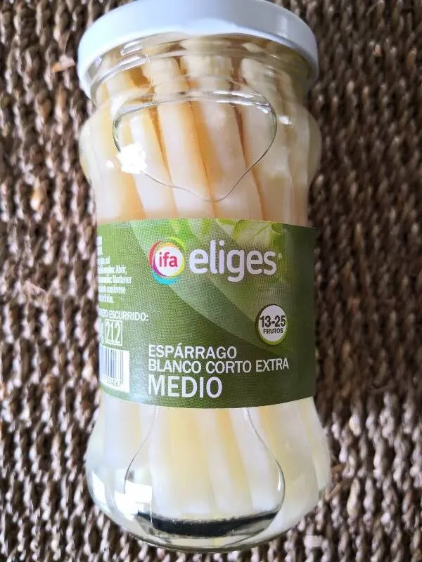 Espárrago blanco corto extra medio