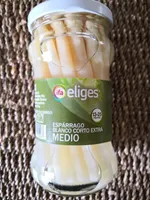 Espárrago blanco corto extra medio