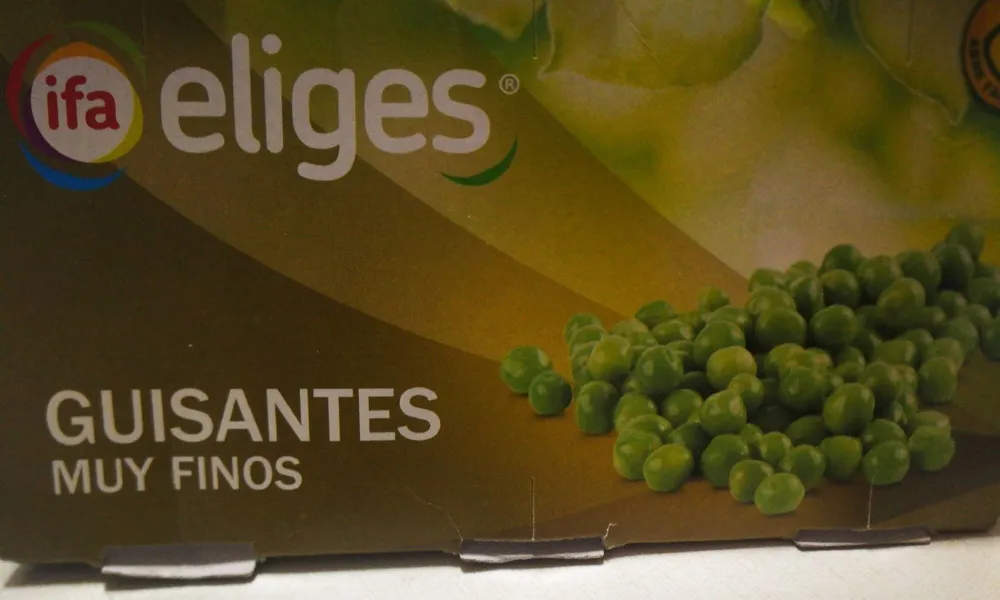Guisantes muy finos