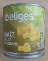 Maiz dulce en grano