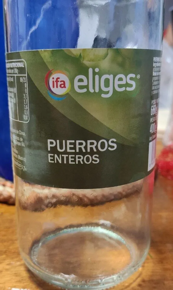 Puerros enteros