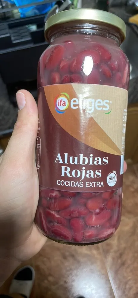 Alubias rojas cocidas extra