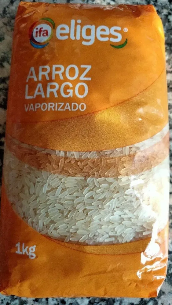 Arroz largo vaporizado