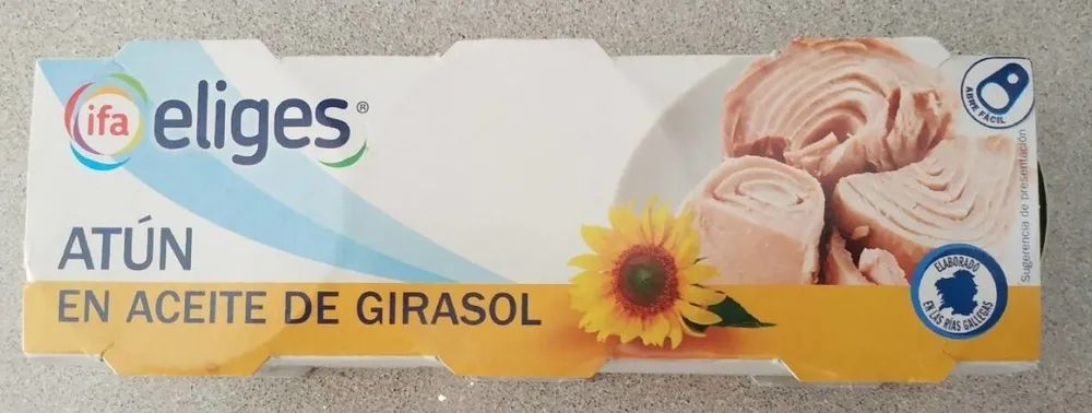 Atún en aceite de girasol