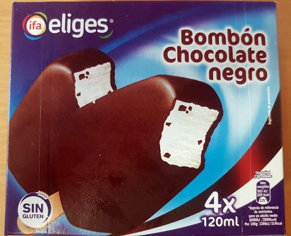 Bombón chocolate negro