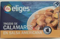 Trozos de calamares en salsa americana