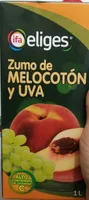 Zumo de melocotón y uva