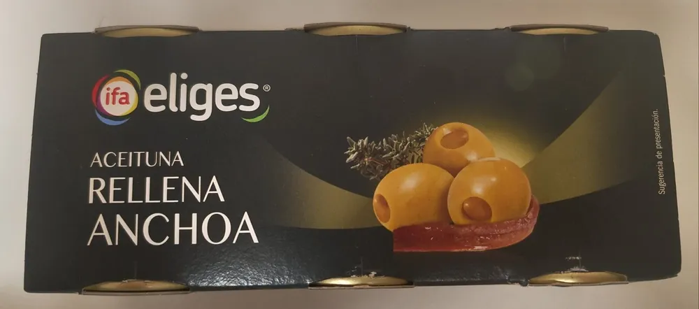 Aceitunas Manzanilla rellenas anchoa