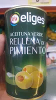 Aceitunas verdes rellenas de pimiento