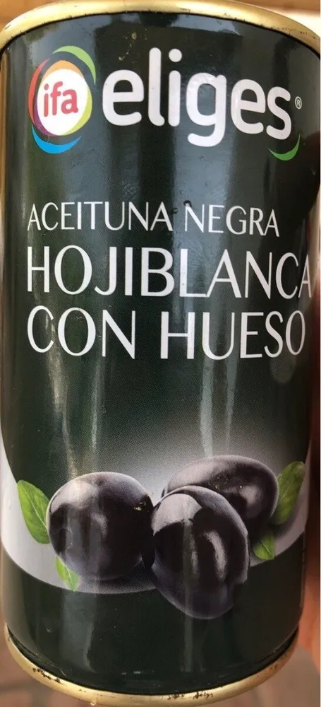 Aceituba negra con hueso