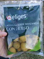 Aceituna verde manzanilla con hueso