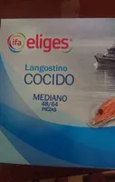 Langostino cocido mediano 48/64