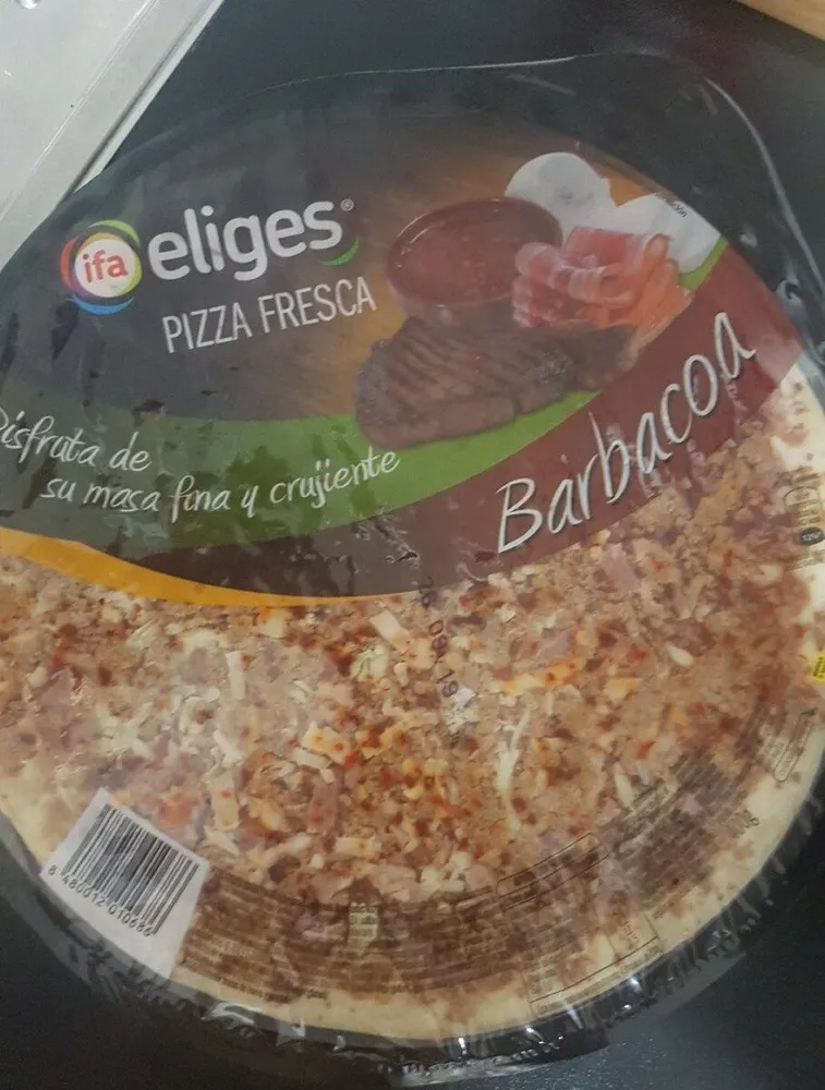 Pizza fresca barbacoa