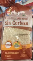 Pan de molde 100% integral sin corteza