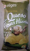 Patatas fritas sabor queso finas hierbas