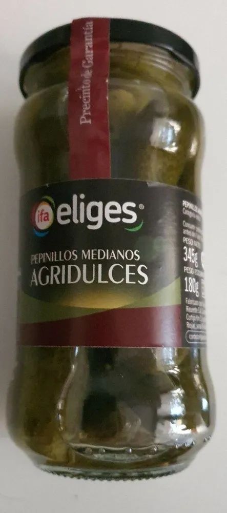 Pepinillos medianos agridulces
