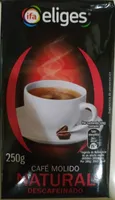 Café molido descafeinado natural