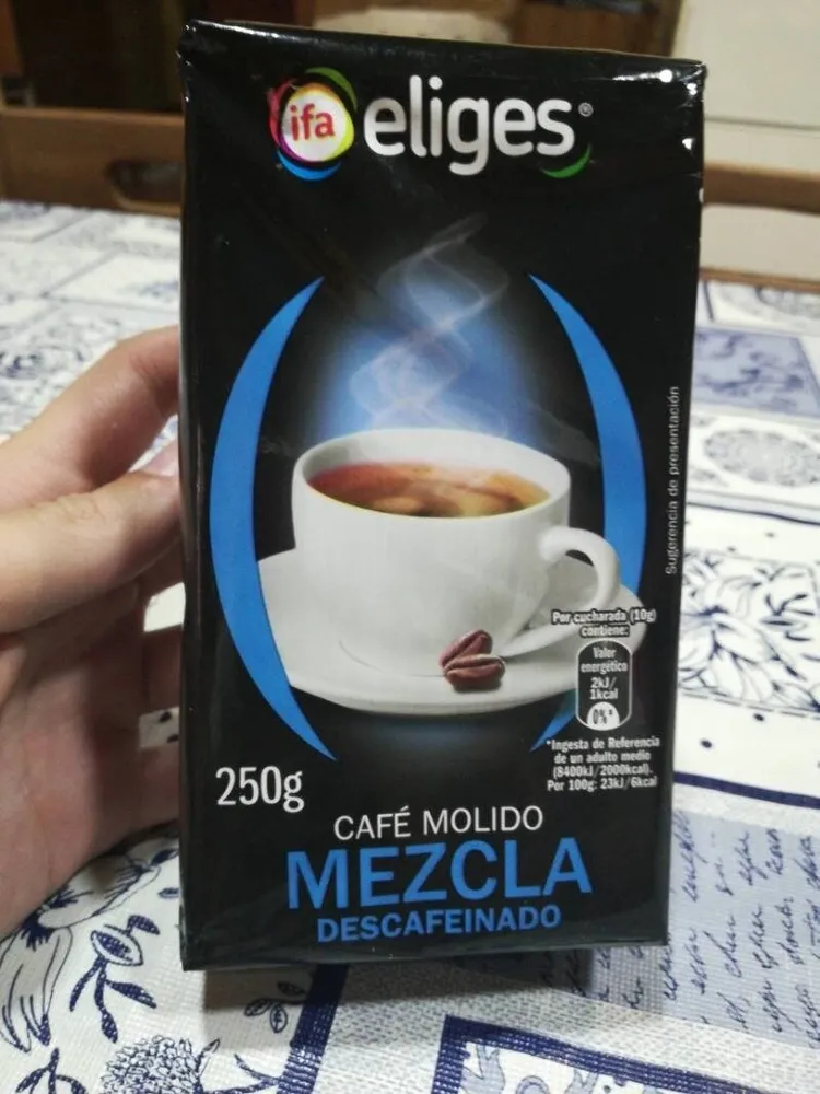 Café molido mezcla descafeinado