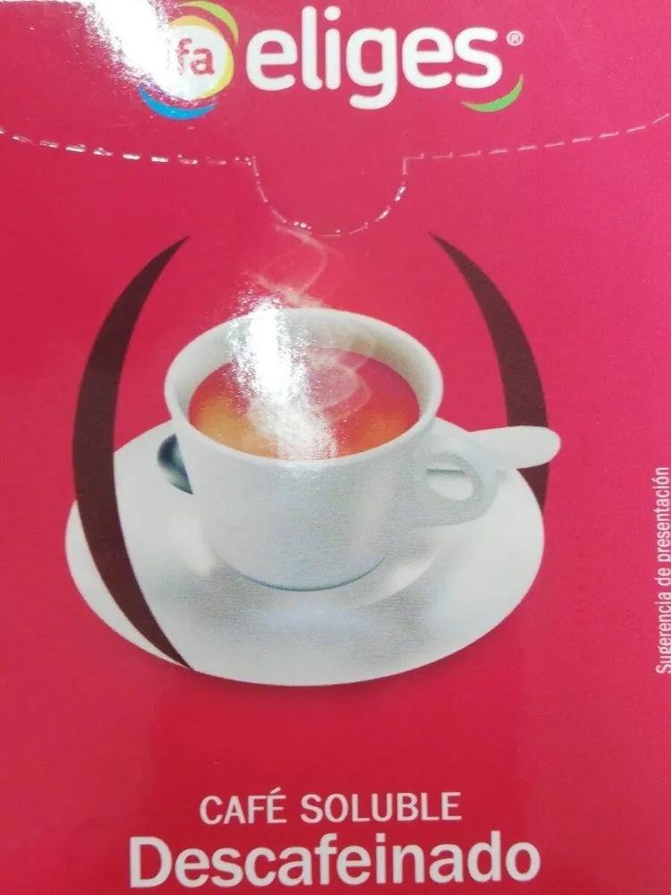 Café soluble descafeinado