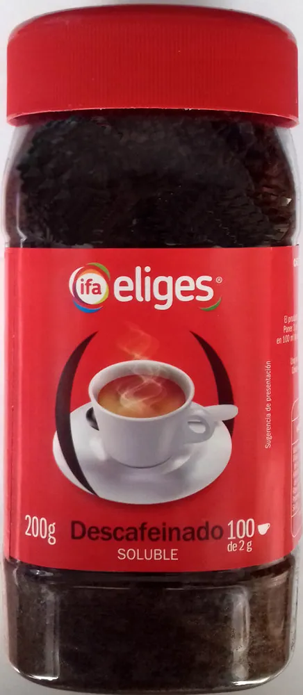 Café soluble descafeinado