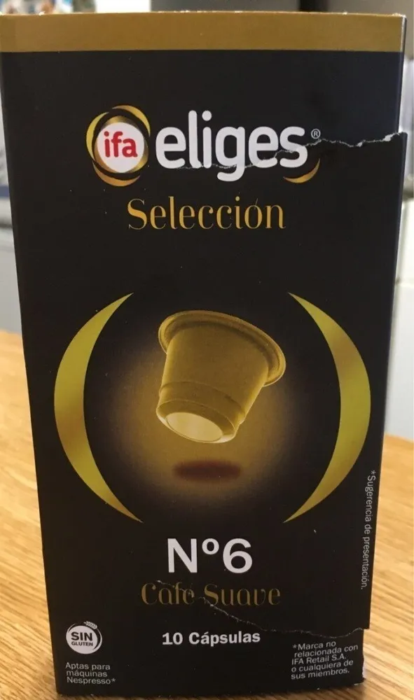 Café suave Nº6 en capsulas