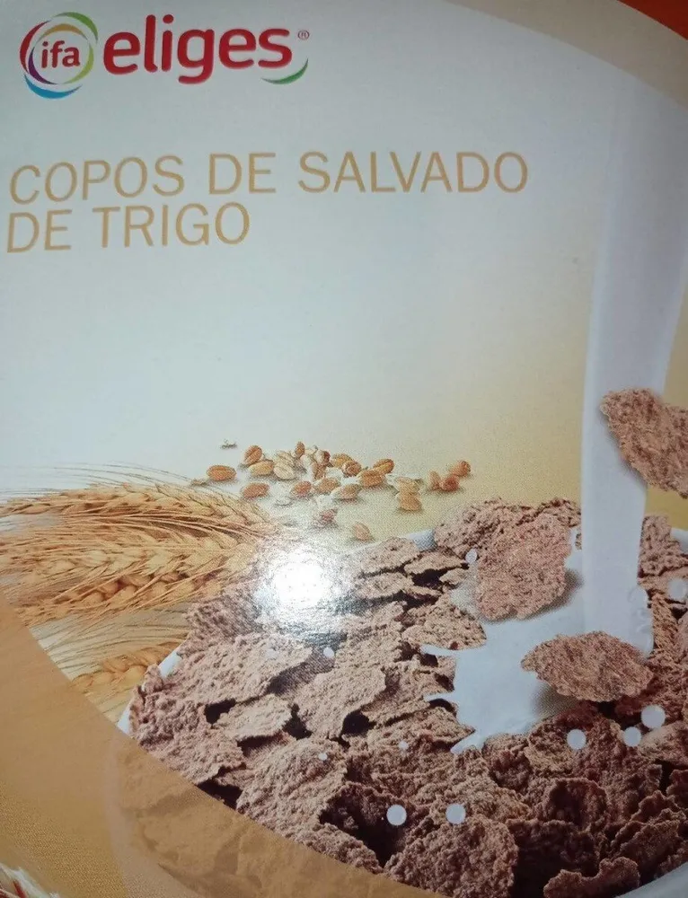 Copos de salvado de trigo