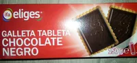 Galleta tableta chocolate negro