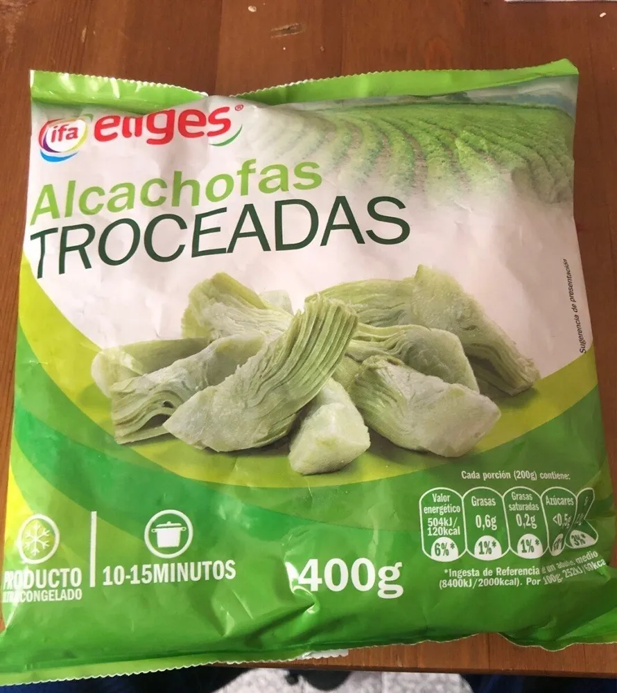 Alcachofa troceada congelada