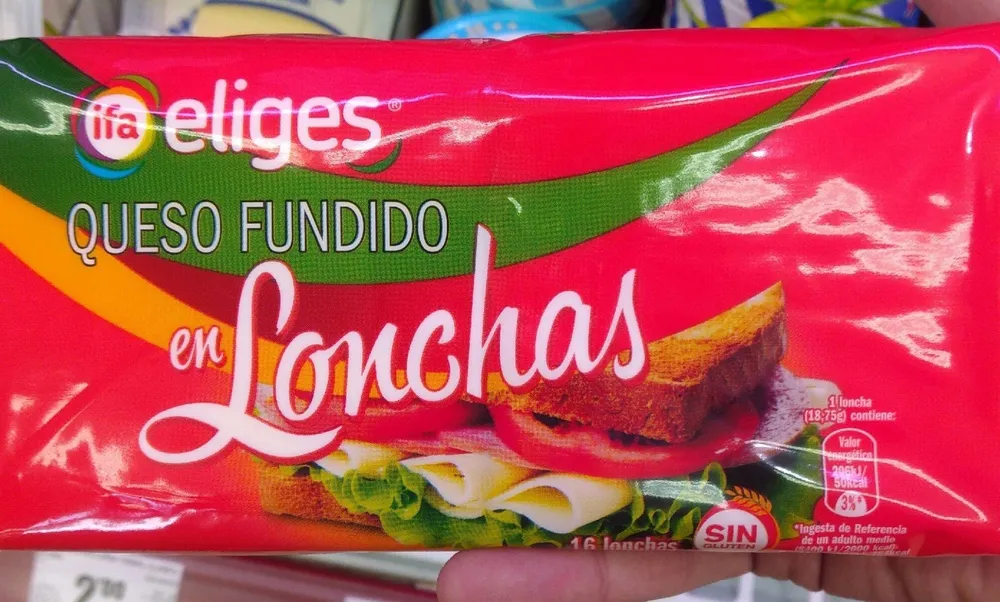 Queso fundido en lonchas