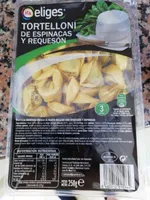 Tortelloni de espinacas y requesón