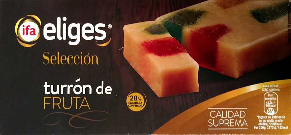 Turrón de fruta
