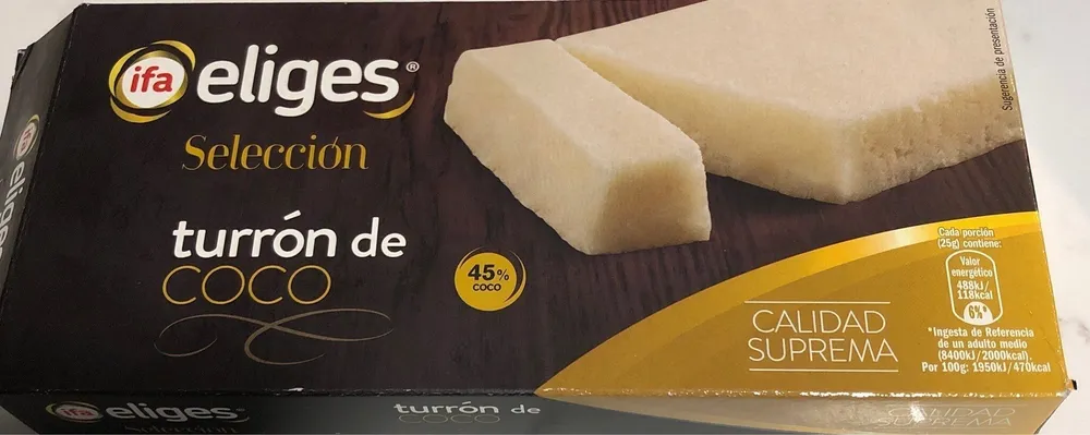 Turrón coco