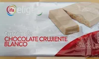 Turrón de chocolate blanco crujiente