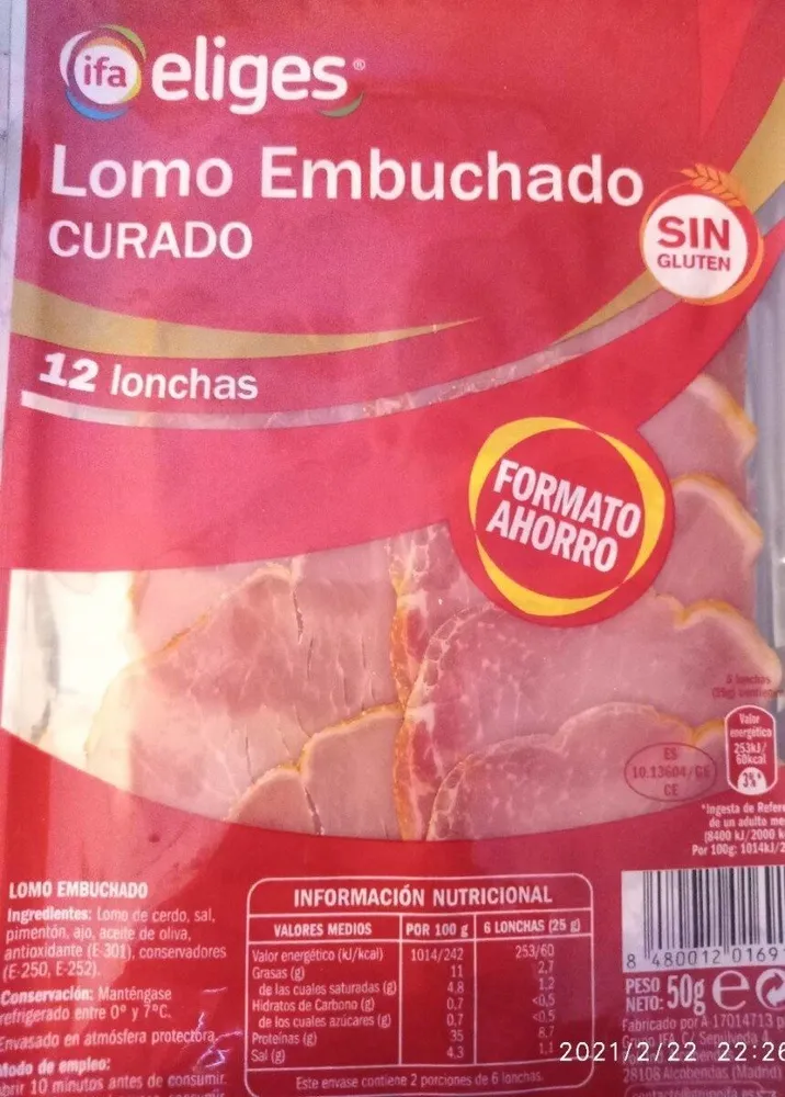 Lomo embuchado curado