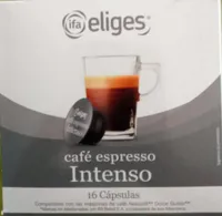 Cápsulas café espresso intenso