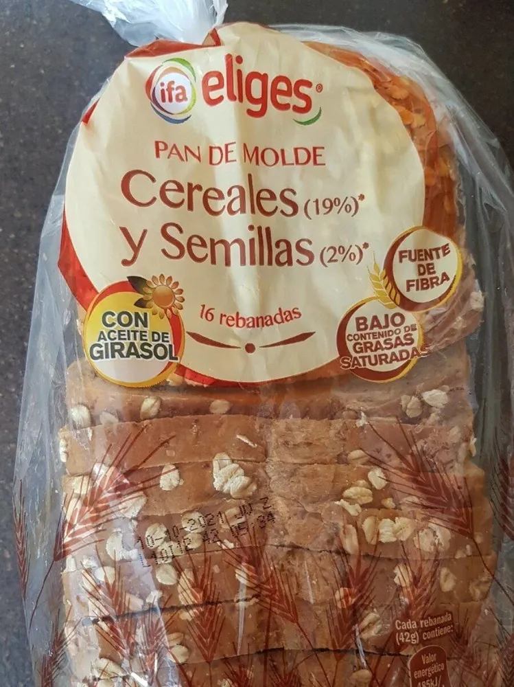 Pan de molde  cereales y semillas
