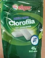Chicle sabor clorofila sin azucares