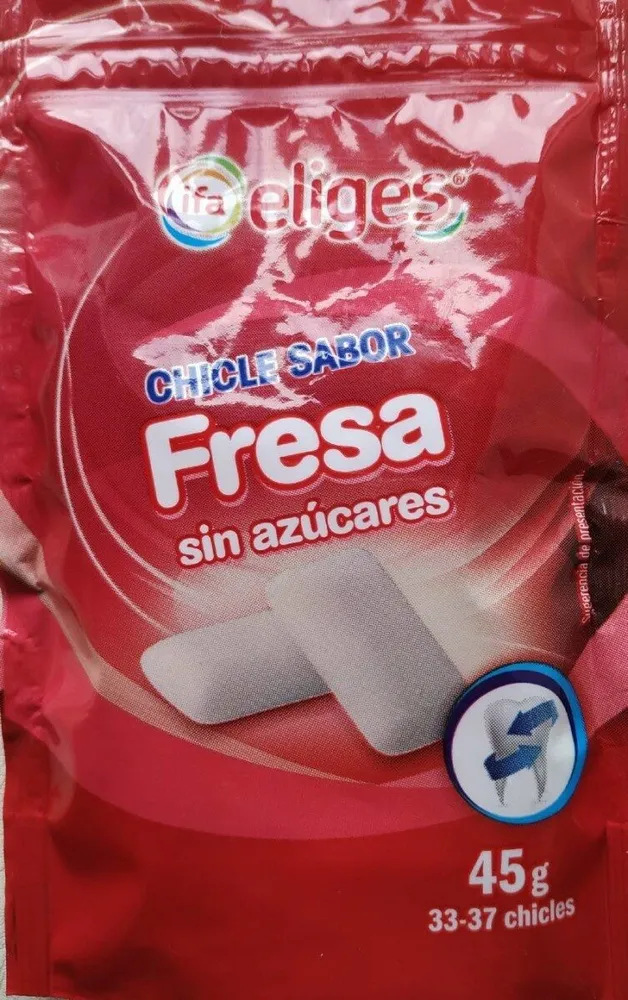 Chicles sabor fresa