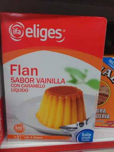Flan sabor vainilla