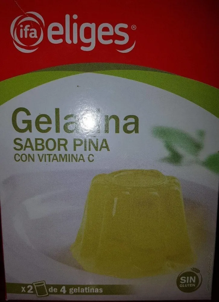 Gelatina Sabor piña con vitamina C
