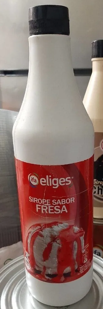 Sirope sabor fresa.