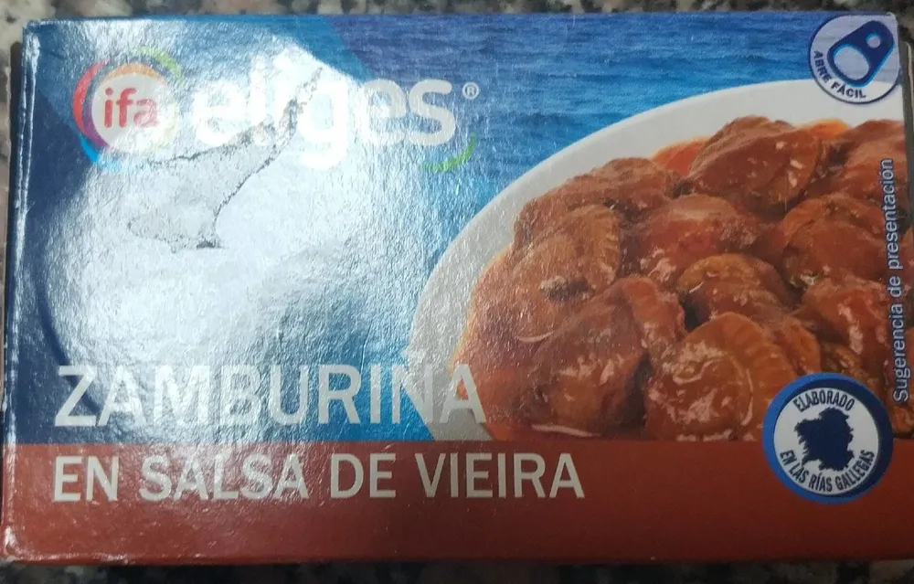 Zamburiña en salsa de vieira