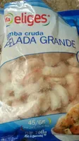 Gamba cruda pelada grande