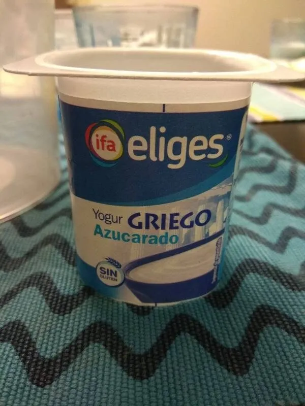 Yogur griego azucarado