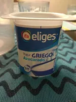 Yogur griego azucarado