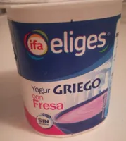 Yogur griego con fresa